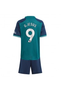Fotbalové Dres Arsenal Gabriel Jesus #9 Dětské Třetí Oblečení 2023-24 Krátký Rukáv (+ trenýrky)